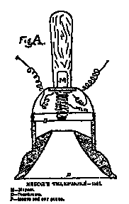 Sketch of Antonio Meucci 's first telephone (electromagnetic). C/o Chicago Tribune